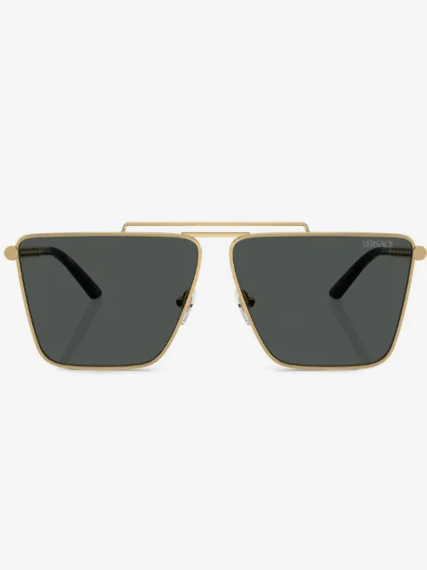 Versace Eyewear Tubular Greca square-frame sunglasses