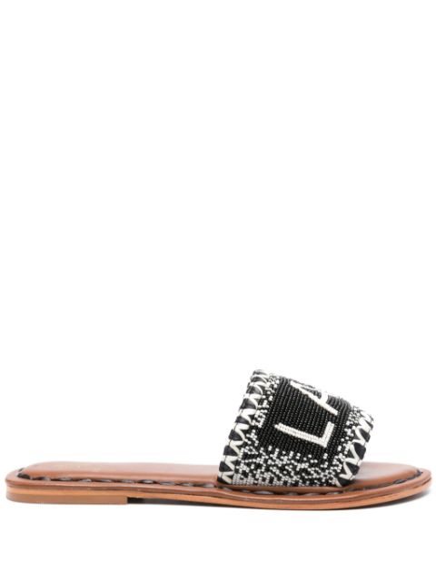 DE SIENA SHOES bead-embellished leather sandals