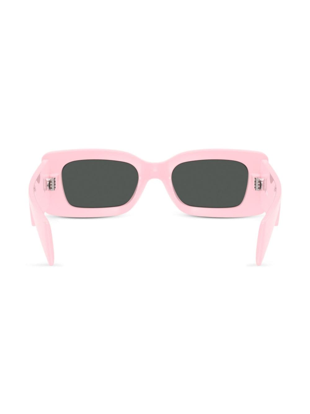Shop Versace Medusa-plaque Rectangular-frame Sunglasses In Pink