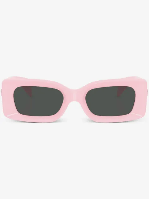 Versace Eyewear Medusa-plaque rectangular-frame sunglasses