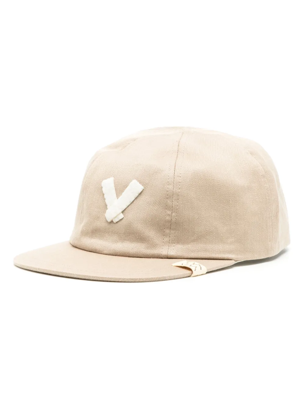 logo-patch flat-peak cap