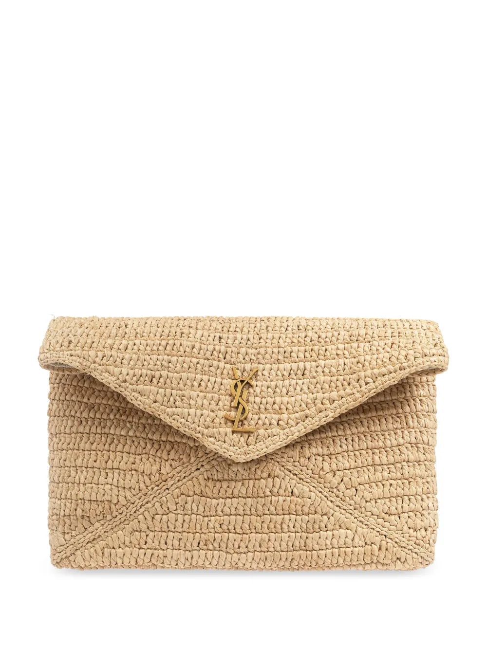 Saint Laurent large Cassandre envelope pouch bag | Neutrals | Image 1