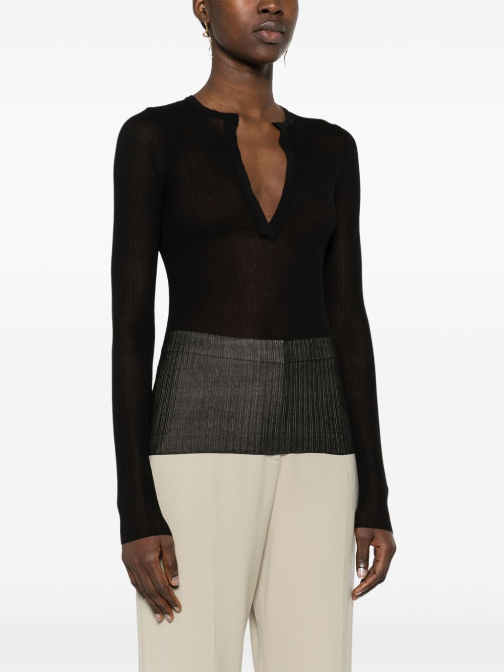 Max Mara Saggina ribbed silk jumper Women