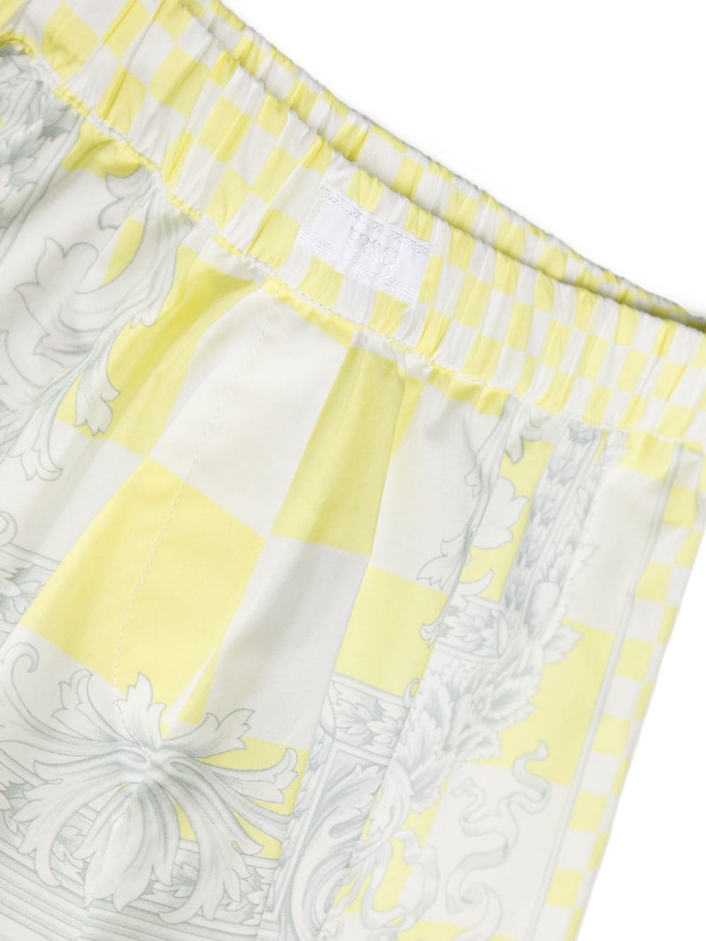 Versace Kids Shorts met Medusa-print Geel