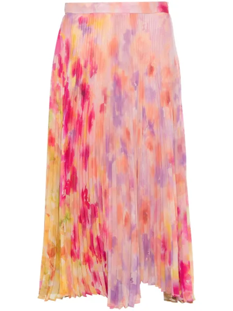 TWINSET falda plisada con estampado floral