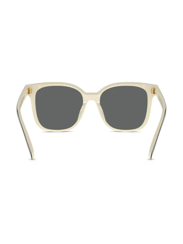 ★TORY BURCH★ ロゴ　サングラス　ブラック　01 Tory Burch logo-plaque square-frame Sunglasses | Black