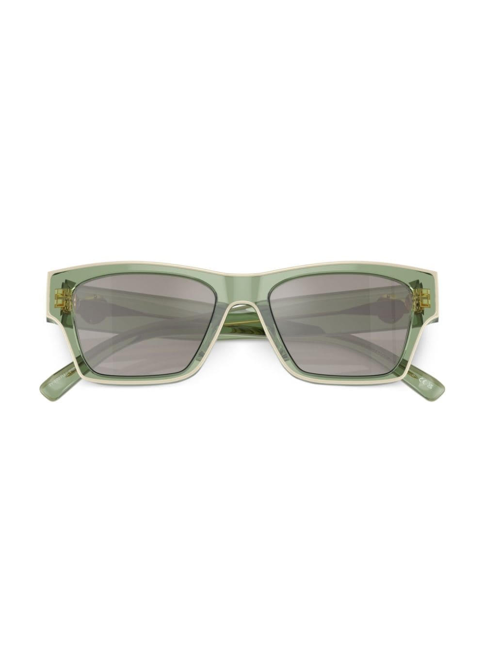 Shop Tory Burch Outlined Square-frame Sunglasses In Green