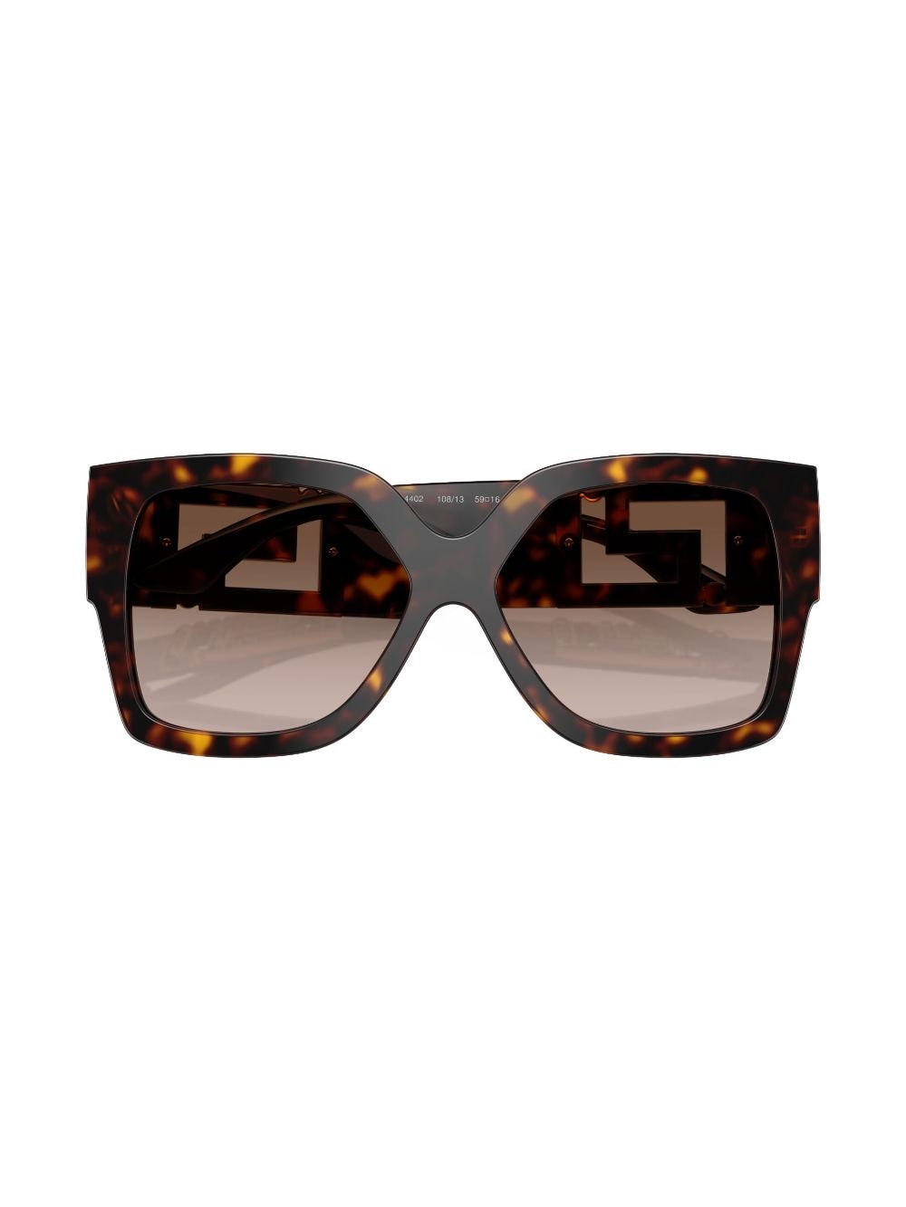 Shop Versace Medusa-plaque Oversized-frame Sunglasses In Brown