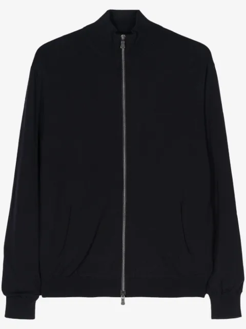 Fedeli cardigan zippé en laine vierge