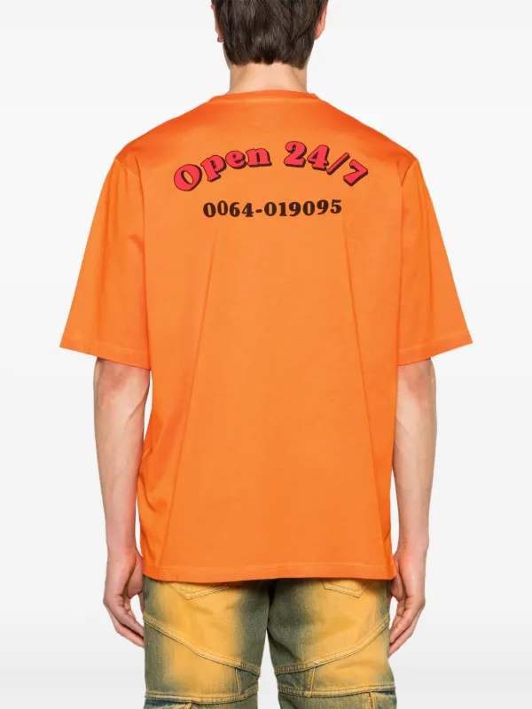 Tシャツ・カットソー D SQUARED2 COTTON SURF BOARD SKATER T-SHIRT Dsquared2 Surf Board T-shirt Brown | ONU