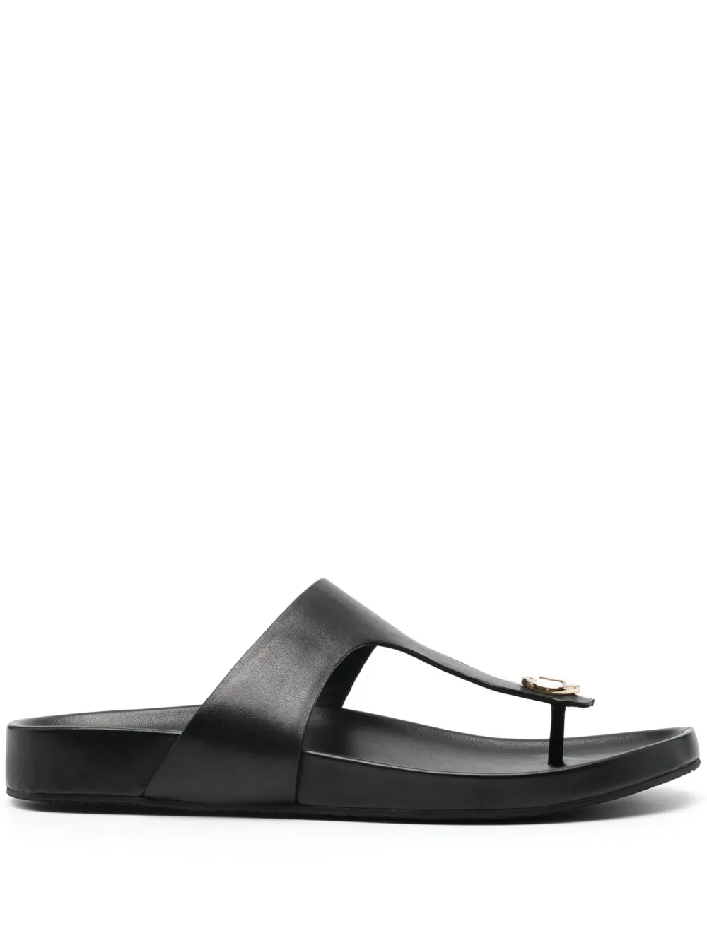 Michael Michael Kors Lucinda Leather Slides In Black