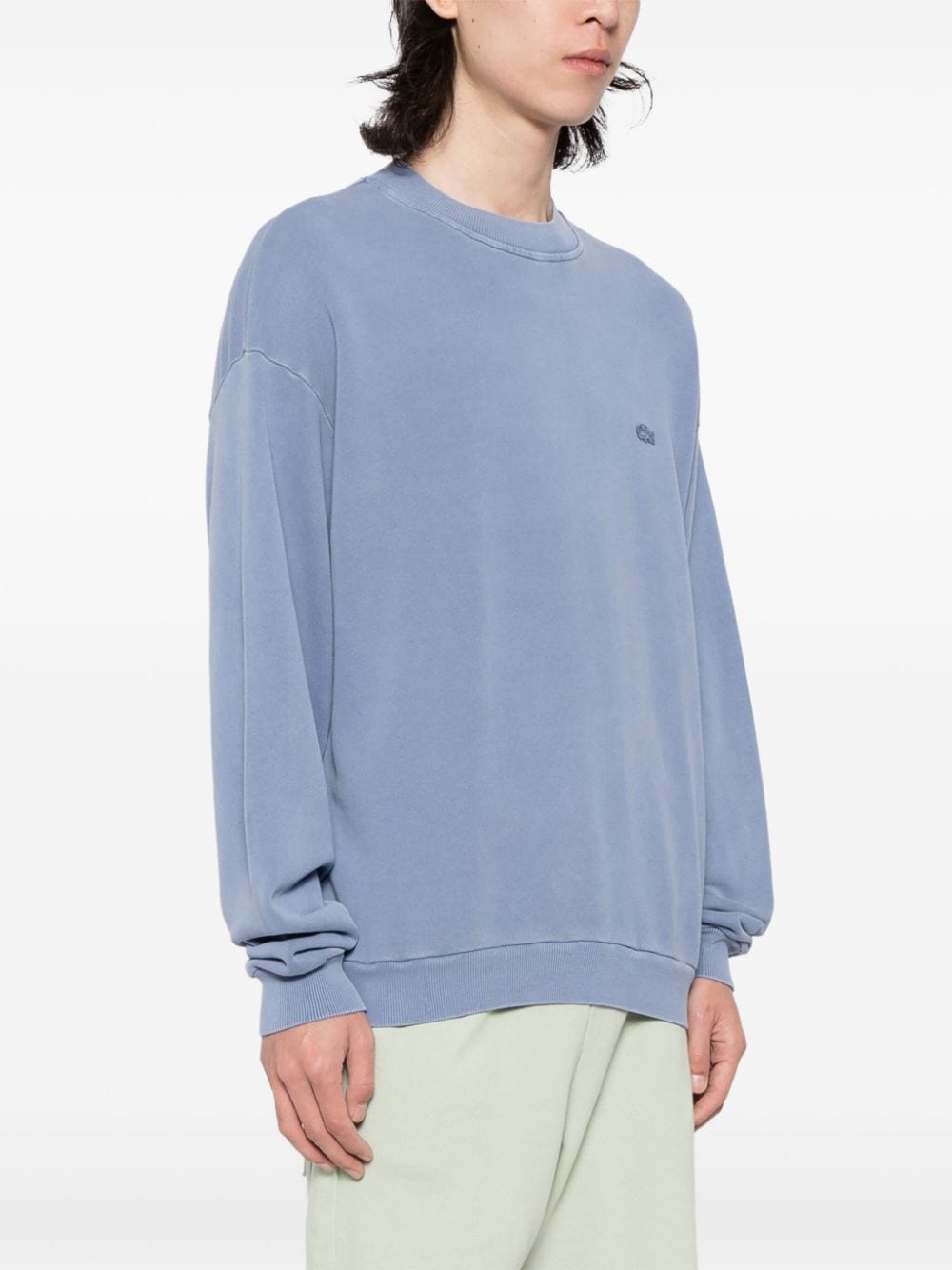 Shop Lacoste Logo-patch Sweatshirt In Blue