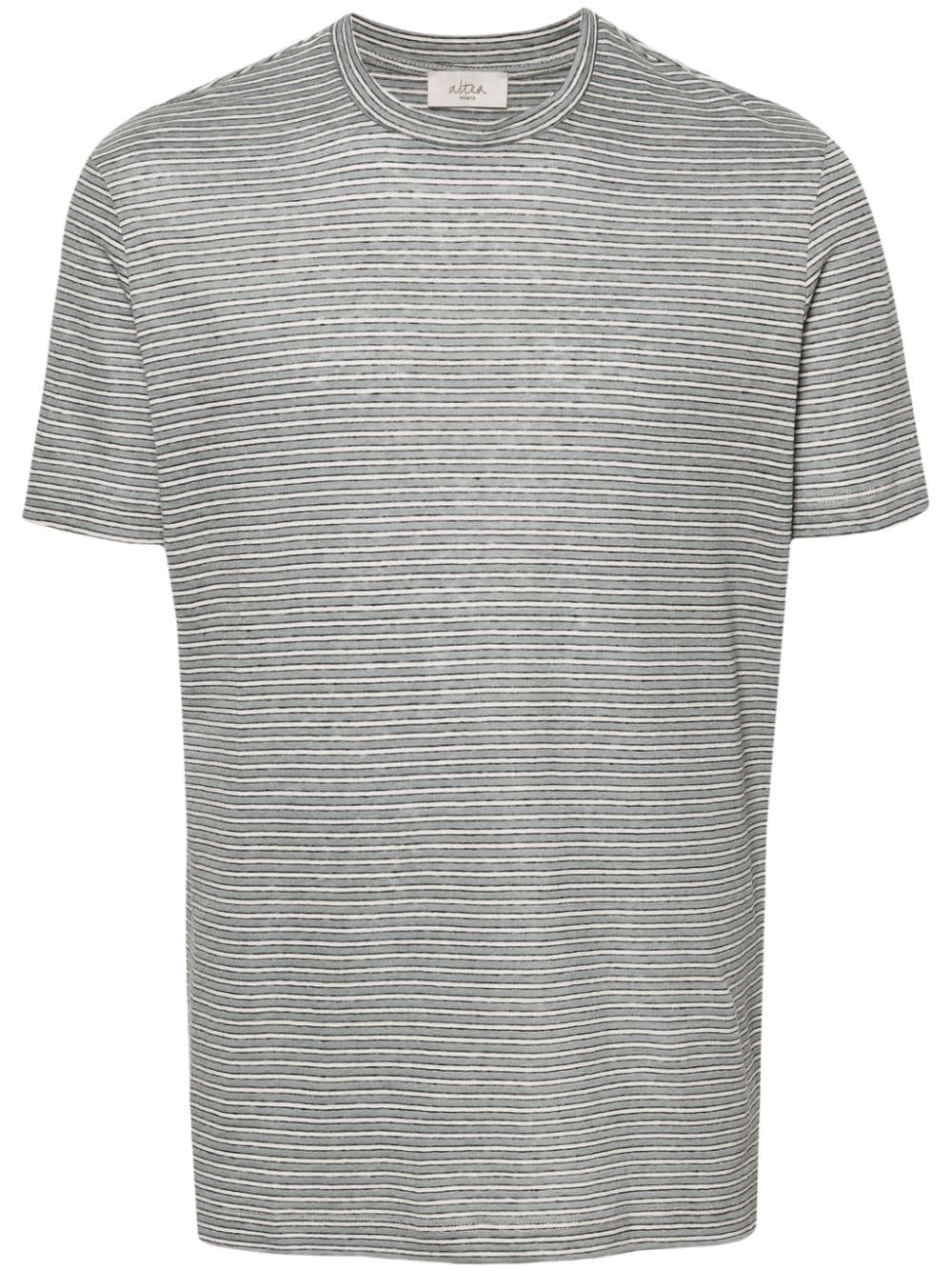 Altea striped short-sleeve T-shirt - Grigio