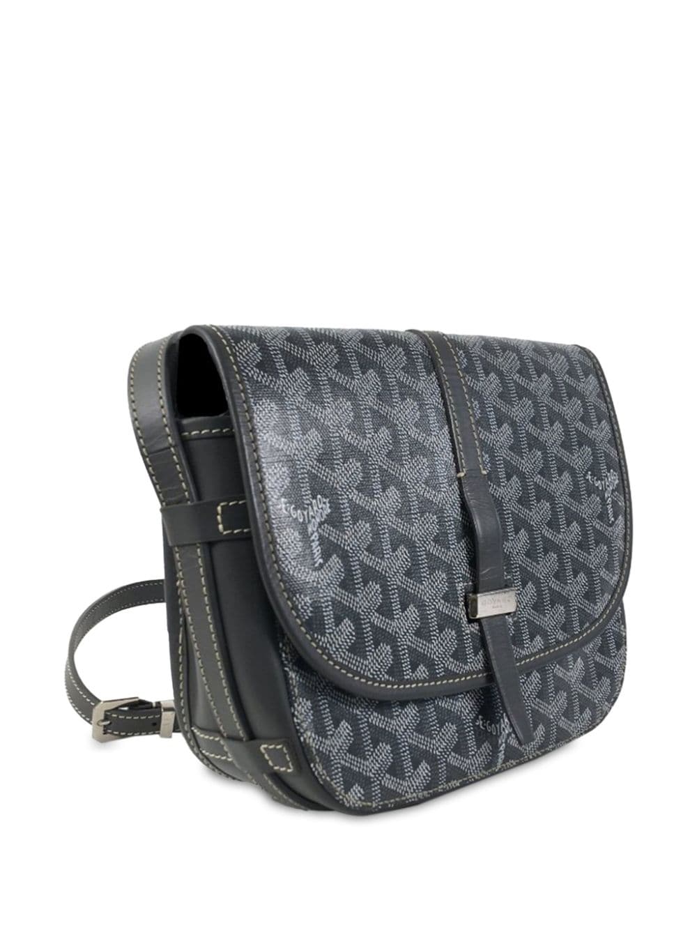 Pre-owned Goyard 2018   Ine Belvedere Ii Pm Crossbody Bag In Grey