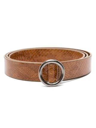 小物 Sefr CIRCLE BELT SEFR | CIRCLE BELT / DARK BROWN Narrow leather belt – STOCK