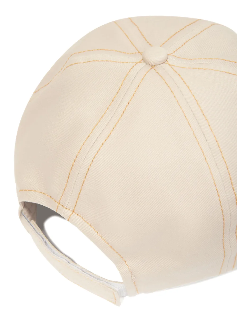 MSGM Kids Honkbalpet met geborduurd logo Beige