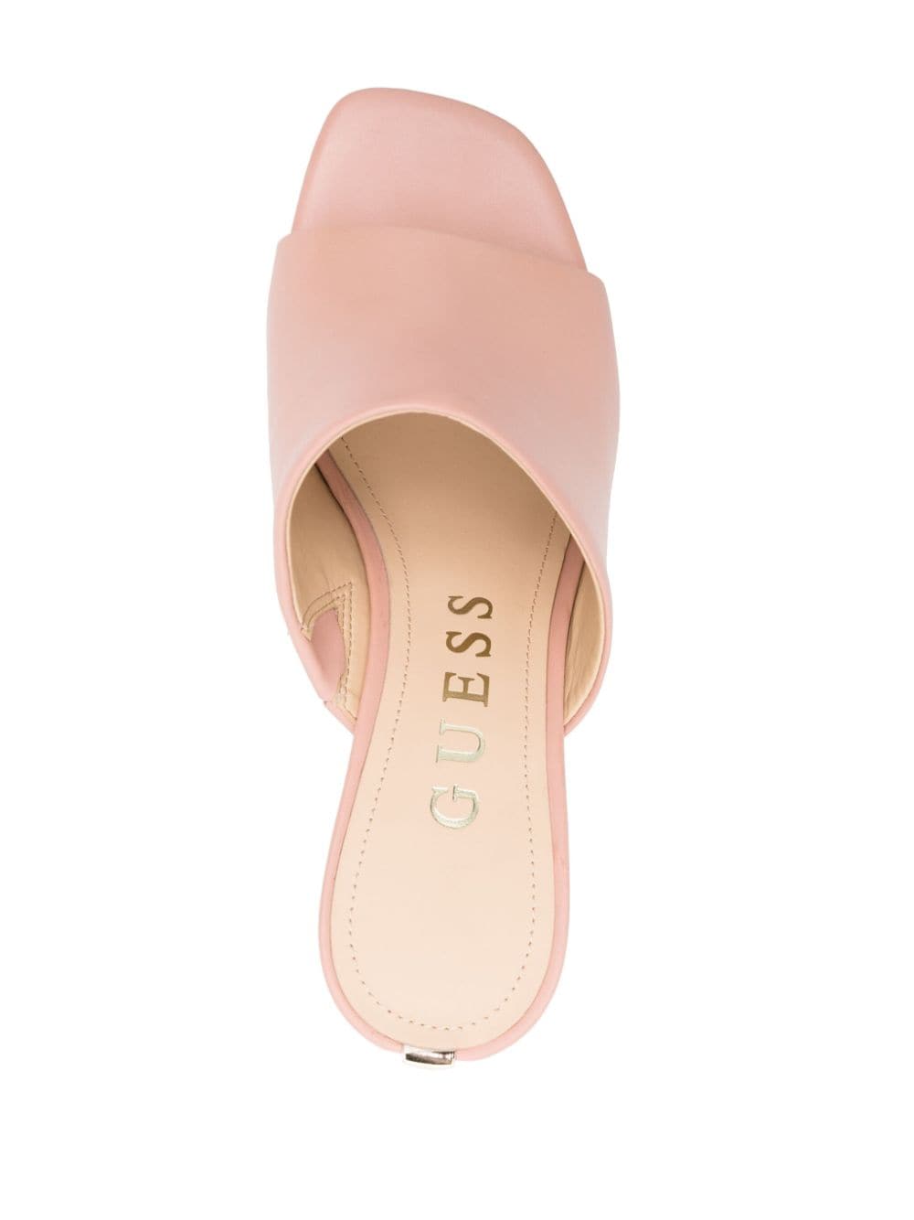 Shop Guess Usa Keila 95mm Leather Mules In Pink