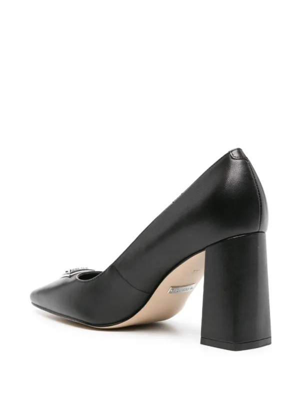 GUESS USA Barson 85mm Leather Pumps Black FARFETCH CA