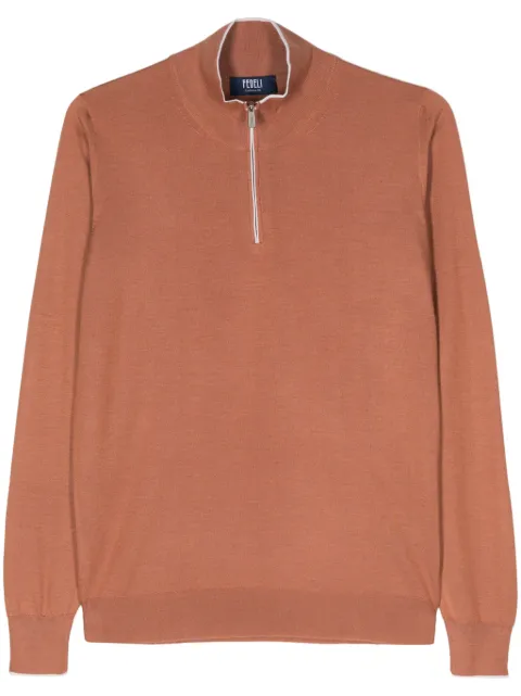 Fedeli cashmere-silk blend fine-knit jumper