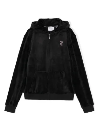 Juicy Couture Kids Diamanté logo-embellished Hoodie | Black