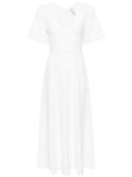 Needle & Thread pointelle-knit midi dress - White