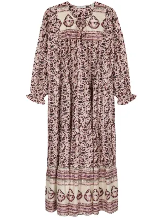Scotch & Soda Floral Ruffle Hem Dress Multi