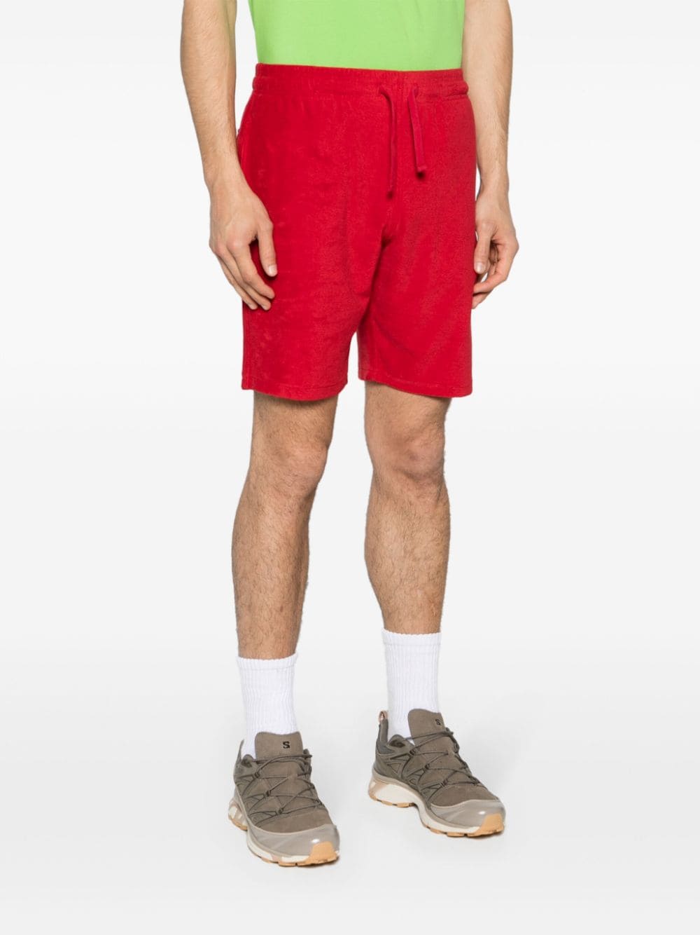 Vilebrequin Shorts met logopatch Rood