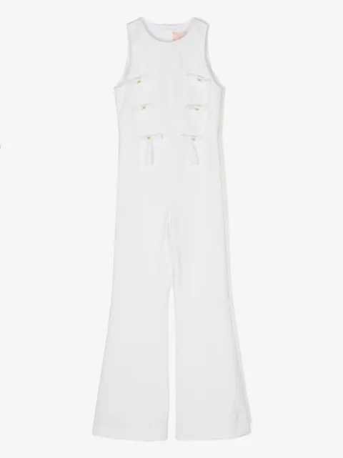 Elisabetta Franchi La Mia Bambina jumpsuit con detalle de moño
