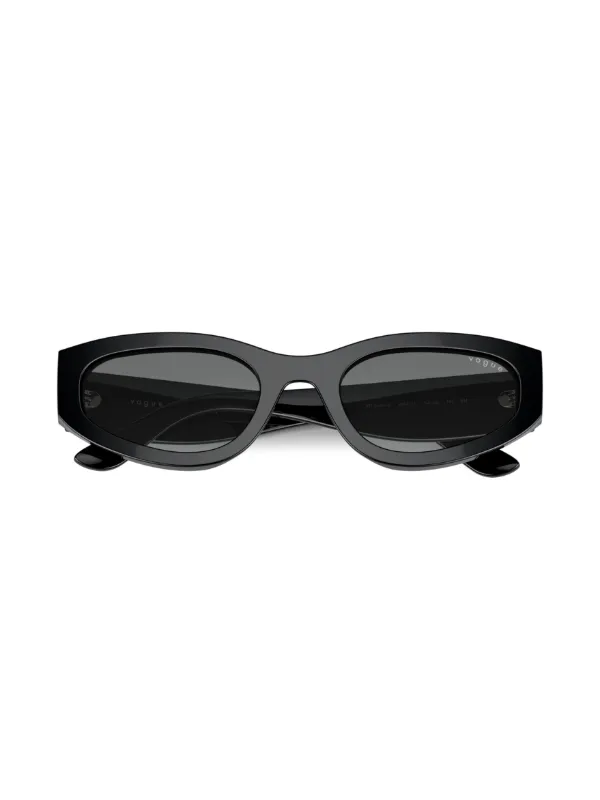 Vogue Eyewear oval-frame Sunglasses | Black | FARFETCH display picture 1