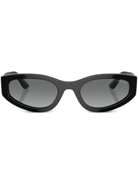 oval-frame sunglasses