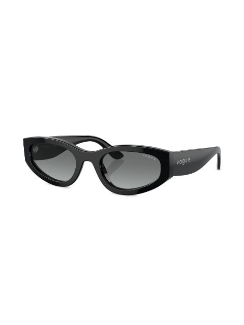 oval-frame sunglasses