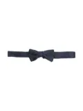 Emporio Armani Kids jacquard silk bow tie - Blue