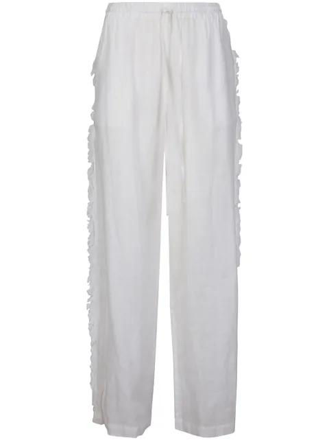 P.A.R.O.S.H. frayed linen trousers