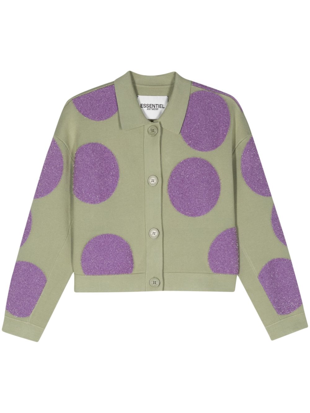 Festivo polka dot cardigan