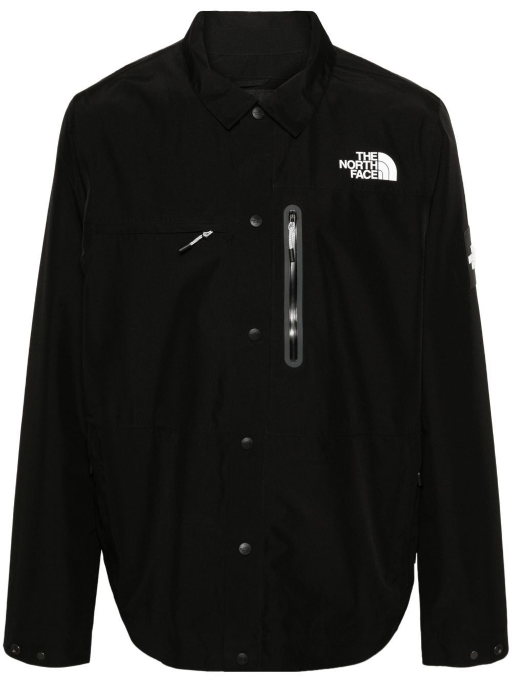 Shop The North Face Amos Logo-appliqué Shirt Jacket In Black