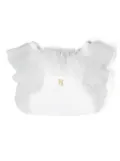 Elisabetta Franchi La Mia Bambina ruffle-detail blouse - White