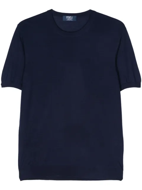 Fedeli virgin wool fine-knit jumper