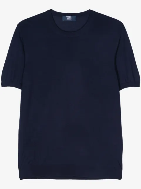 Fedeli virgin wool fine-knit jumper
