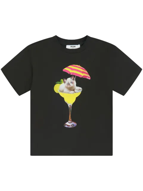 MSGM Kids graphic-print cotton T-shirt