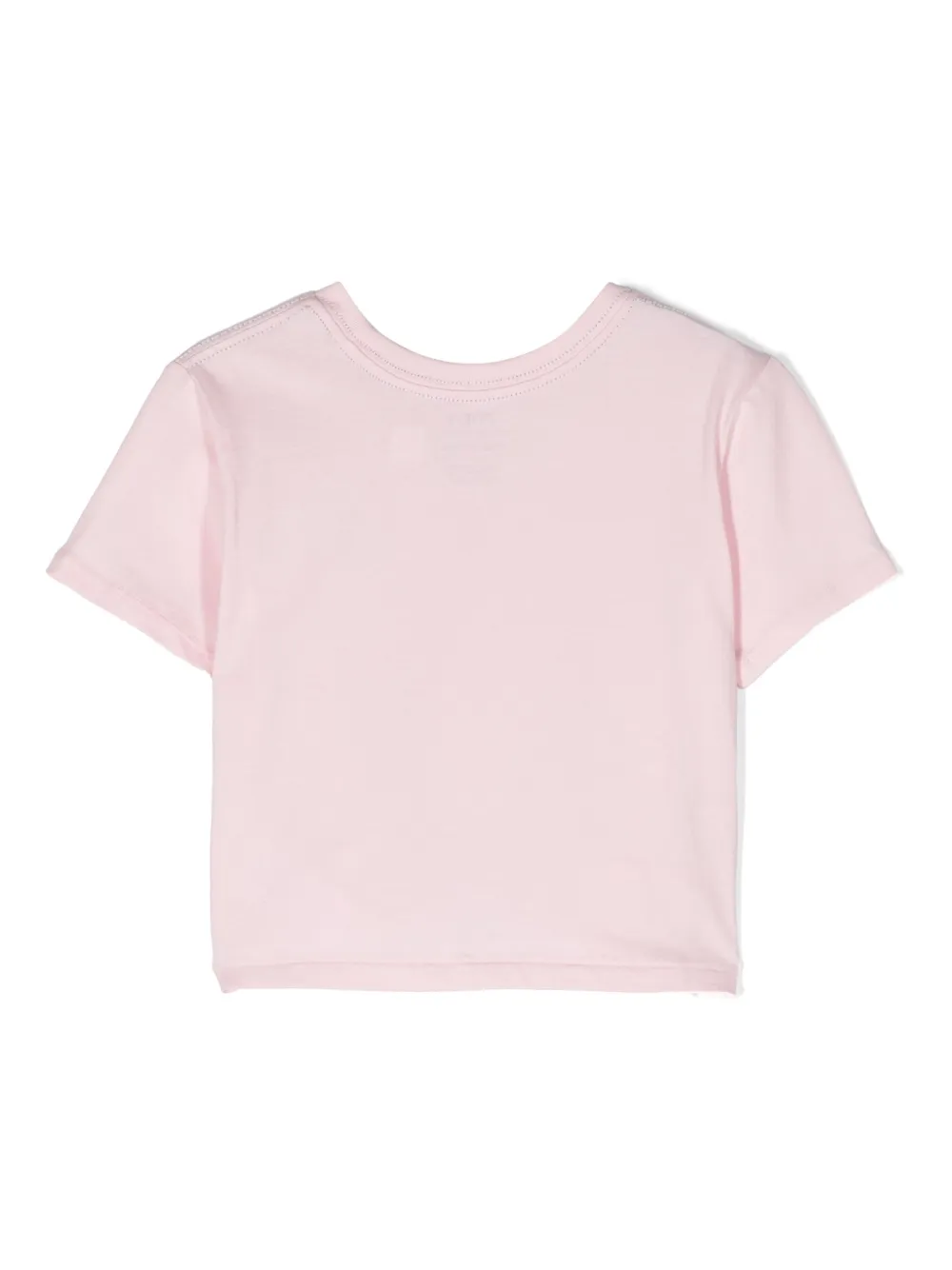 Ralph Lauren Kids Katoenen T-shirt met gedraaid detail - Roze