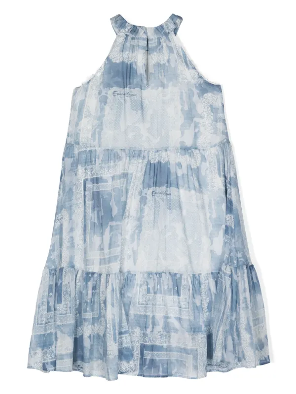 【関税込み】ERMANNO SCERVINO Devore dress Ermanno Scervino Dress, Size 48 IT