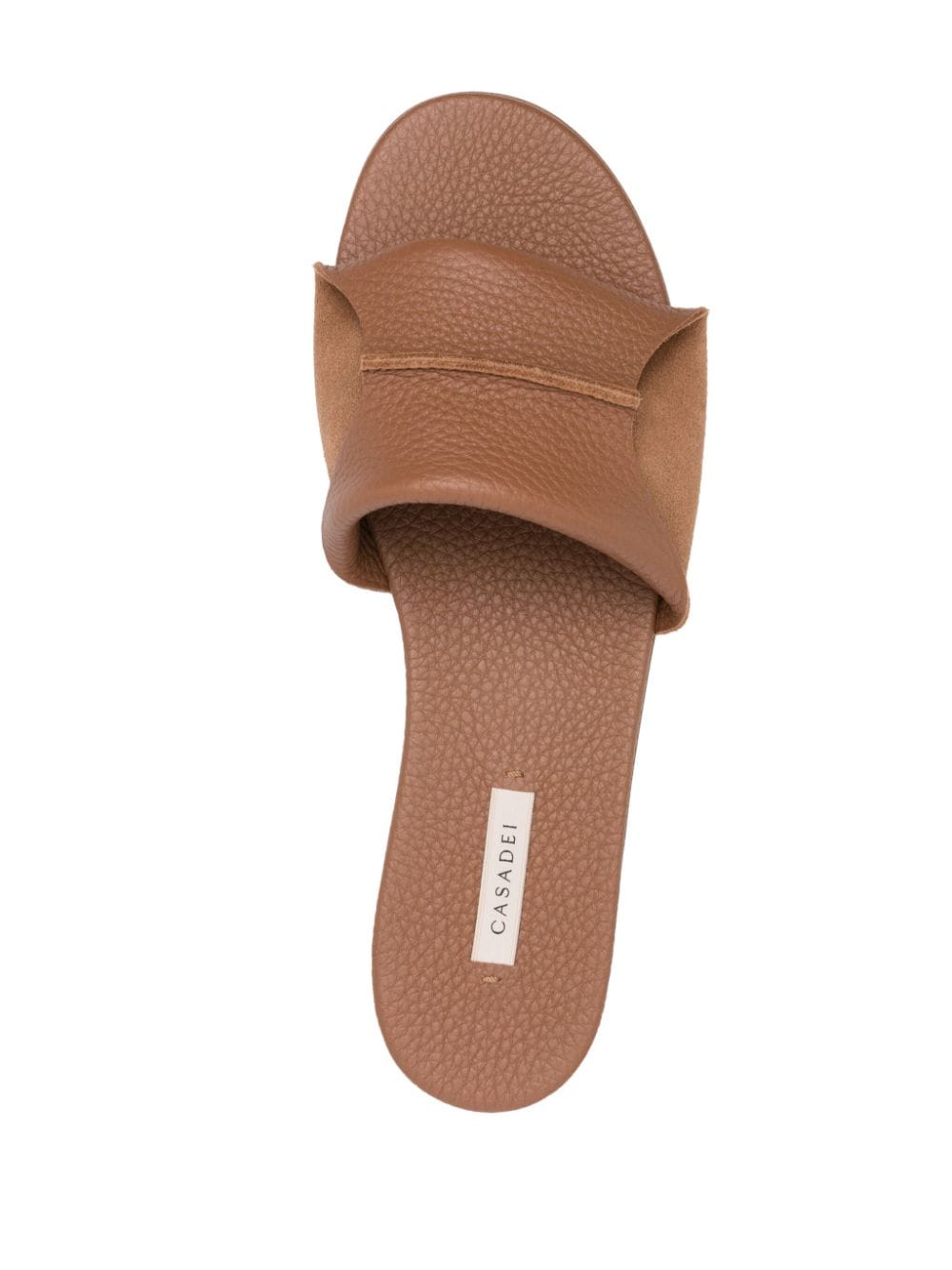 Shop Casadei Parma Leather Sandals In Brown