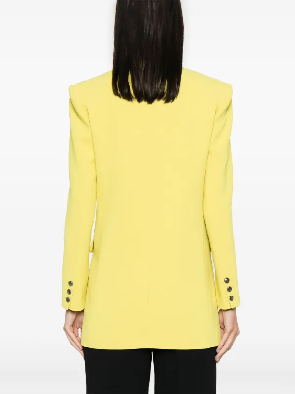 Elisabetta Franchi double-breasted Blazer | Yellow | FARFETCH