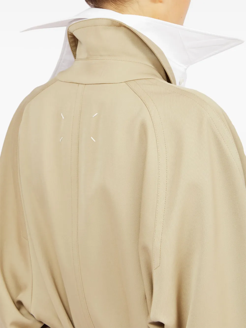 Maison Margiela Woll-Trenchcoat mit Spreizkragen | Image 7