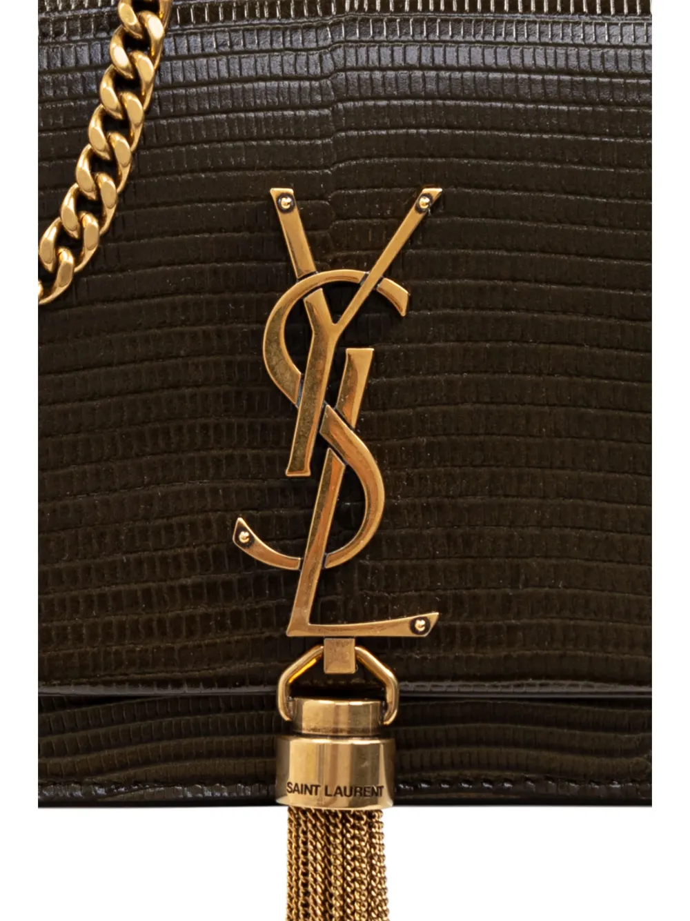 Cheap Saint Laurent Kate tassel-charm clutch bag WOMEN