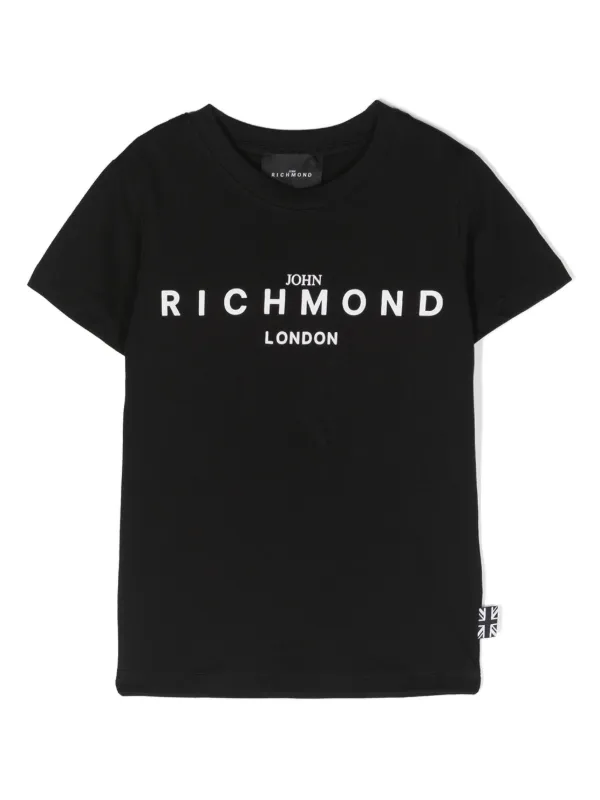 John Richmond Junior logo-print Cotton T-shirt | Black