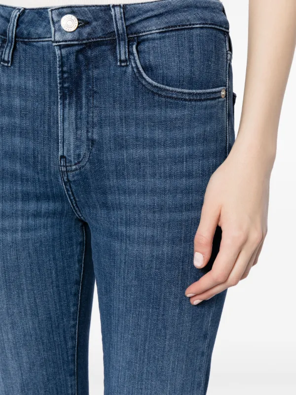 【関税込み】FRAME ブルー Le Crop Mini ジーンズ FRAME Le Crop Mini Boot Jeans — punchboutique.com