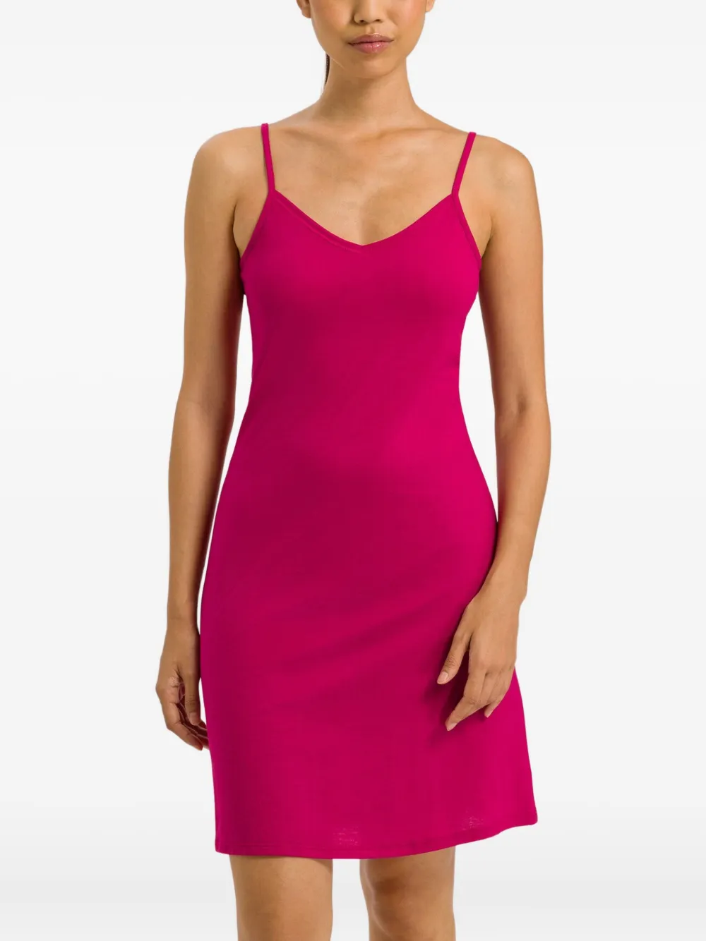 Hanro V-neck Bodydress In Pink