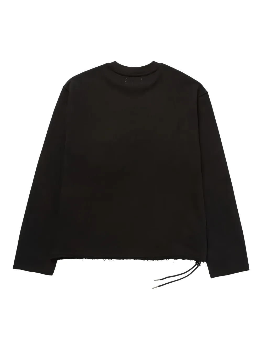 Honor The Gift Sweater met ritszak en franje afwerking - Zwart