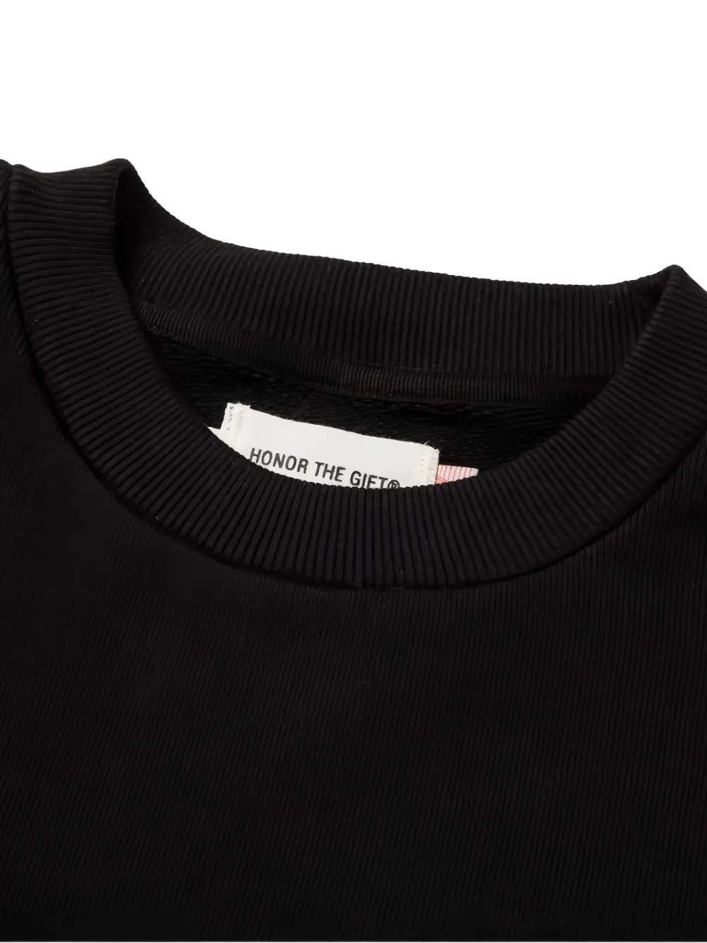 Honor The Gift Sweater met ritszak en franje afwerking Zwart